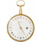 inscribed Breguet : Pocket watch with day and night display