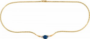 Safírový náhrdelník