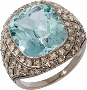 Akvamarínový prsten