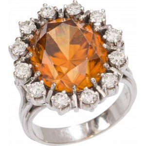 Anello con zircone