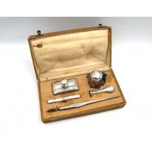 Lutz &amp; Weiss, Silver Art Nouveau Writing Set
