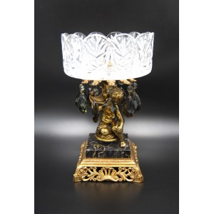 Artist unknown, Figural platter with cherubic figure