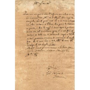 Andrzej Szołdrski (1583-1650), Letter Bishop Andrzej SZOŁDRSKI Poznań 1641