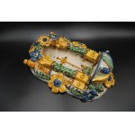 Artist unknown, Faience wall stoup