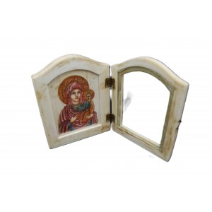 Artist unknown, Bone shrine Madonna and Child
