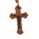 Rosario processionale in legno del XIX secolo