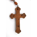 Rosario processionale in legno del XIX secolo