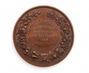 Artist unknown, Medal 1885 Warsaw Horticultural Society