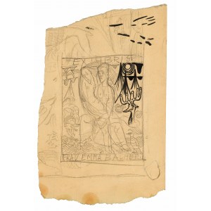 Oskar Kokoschka: Two ex libris sketches for Emma Bacher