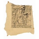 Oskar Kokoschka: Two ex libris sketches for Emma Bacher