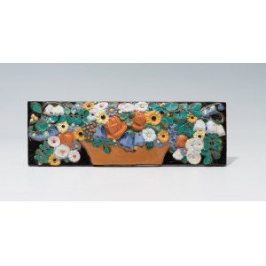 Michael Powolny: Fliese mit Blumen