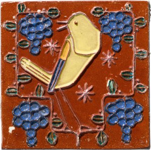 Tile with bird