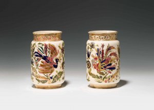 Zsolnay: Pair of vases