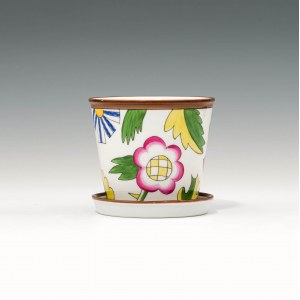 Franz von Zülow: Cachepot with plate