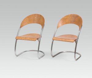 Wassili Luckhardt and Hans Luckhardt: Pair of Chairs 