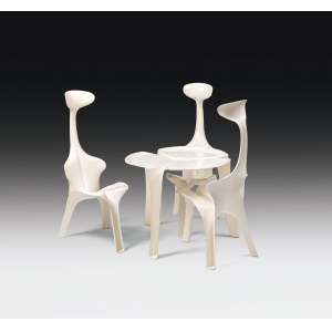 Günter Beltzig : Table et 3 chaises Floris