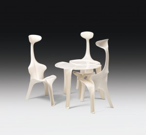 Günter Beltzig: Table and 3 chairs 