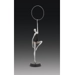 in the style of Franz Hagenauer: Dancer with hoop