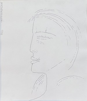 Jerzy Nowosielski ( 1923 - 2011 ), Portrét ženy, 1992