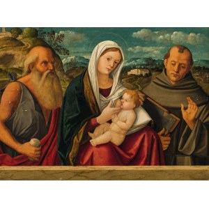 Girolamo da Santacroce Attributed to: Madonna with Saints Jerome and Francis
