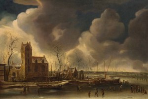 Abraham Beerstraaten and Anthonie Beerstraaten: Winter landscape with Huis Kostverloren