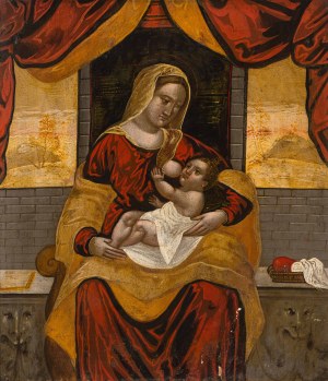 Veneto-Cretan School: Madonna with child