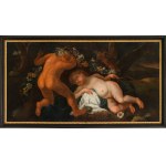 Austrian School: Sleeping Cupid (overdoor)