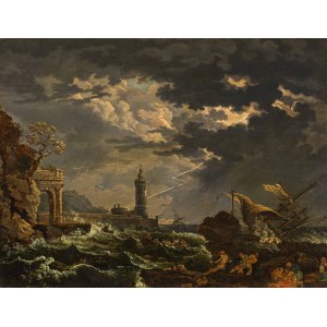 Follower of Claude Joseph Vernet : The Tempest (storm off the coast)