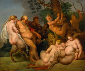 After Peter Paul Rubens: The drunk Silenus