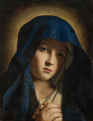 Naśladowca Giovanniego Battisty Salviego, zwanego Sassoferrato: Modląca się Madonna