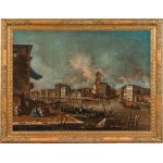 Attributed to Francesco Guardi: Venice - The Grand Canal with San Geremia, the Palazzo Labia and the Entrance to Cannaregio