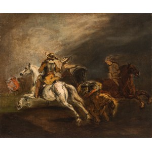 French School: Equestrian battle