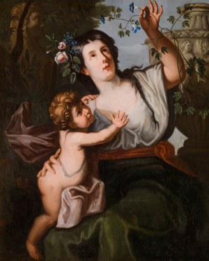 Roman School: Spring (young lady with putto)