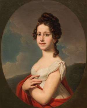 Johann Baptist Lampi the Younger: Portrait of Caroline Freifrau von Sacken, née von Würth (1797-1877)