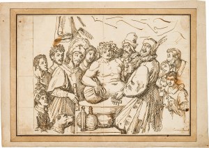 Artist of the 17th/18th century: Bacchus in company