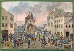 Balthasar Wigand: Napoleon nimmt Troyes mit Sturm den 24 Februar 1814