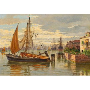 Antonietta Brandeis : Fischerboote vor Venedig