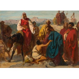 Künstler des 19. Jh.: Christus heilt einen blinden Bettler