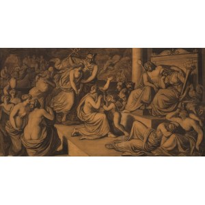 Carl Rahl : Entwurf zum Orpheus-Vorhang für die Wiener Hofoper