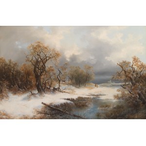 Künstler des 19. Jh.: Winterlandschaft