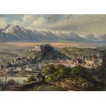 Hubert Sattler: Blick vom Kapuzinerberg auf Salzburg