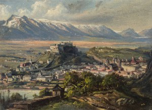 Hubert Sattler: Blick vom Kapuzinerberg auf Salzburg