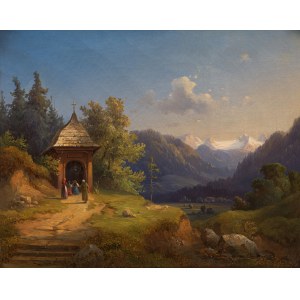 Anton Schiffer: Blick zum Dachstein