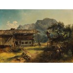 Friedrich Gauermann Umkreis: Bauernhaus bei Berchtesgaden