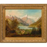 Karl Max Gläser: Blick auf Zell am See mit Kitzsteinhorn
