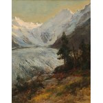 Edward Theodore Compton: Der Morteratschgletscher mit dem Piz Bernina (Schweiz)
