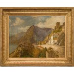 Stefan Simony: Dürnstein, beim ehemaligen Weißenkirchnertor (Blick gegen Westen ins Donautal)