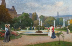 Karl Maria Schuster: Im Rathauspark in Wien