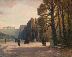 Karl Ludwig Prinz: Schönbrunn, Gartenparterre mit Blick auf die Gloriette