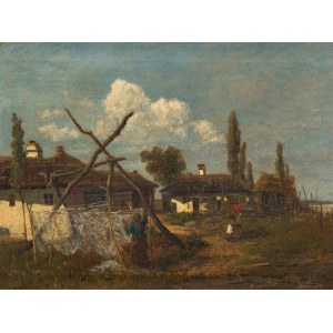 Theodor von Hörmann: Fischerhaus in Siófok am Plattensee
